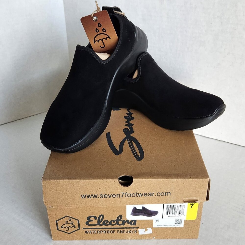 Seven7 Electra Women's Waterproof Micro-Suede Leather 7M Slip-on Sneaker NIB